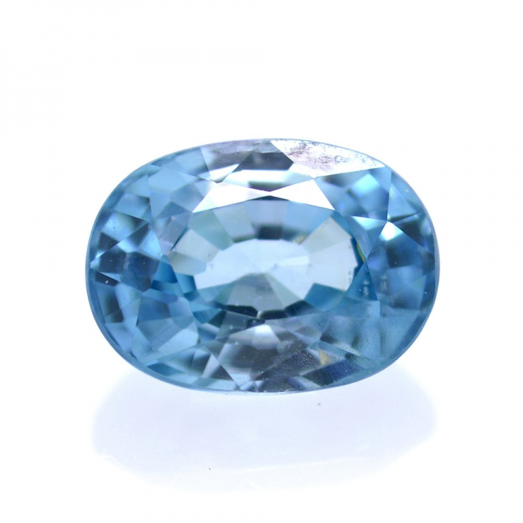 2,27 ct Zircón Azul Talla Ovalada