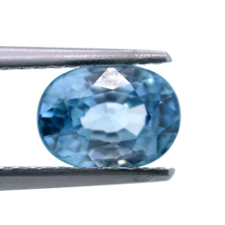 2,27 ct Zircón Azul Talla Ovalada