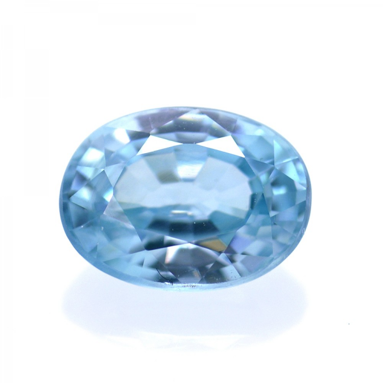 1,93 ct Zircon Bleu Taille Ovale