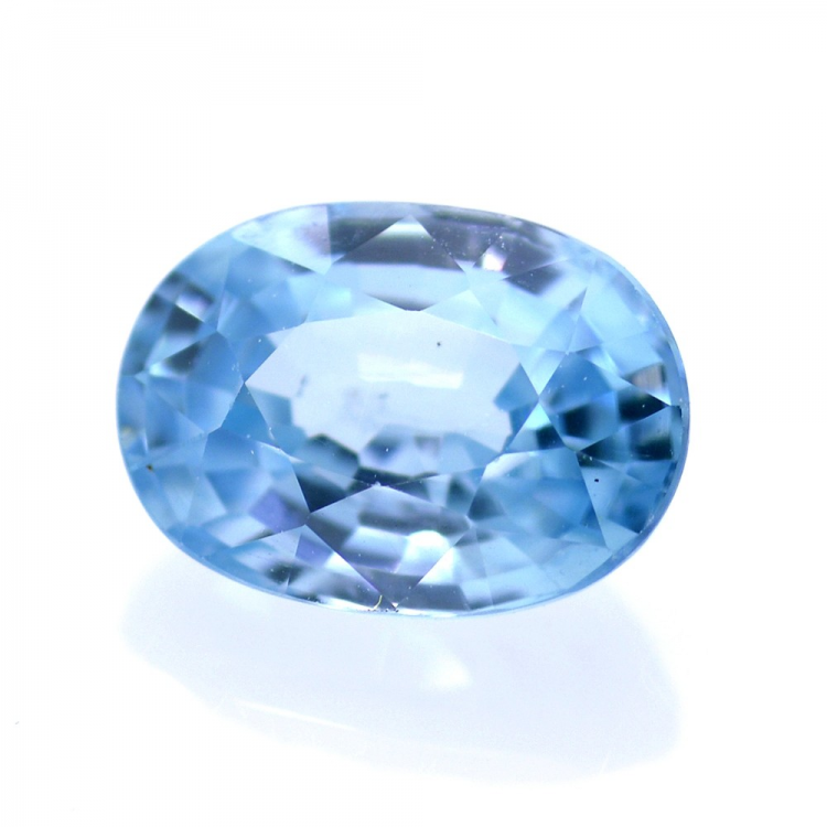 2,16 ct Natural Blue Zircon Oval Cut