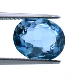 5,14 ct London Blue Topaz Oval Cut