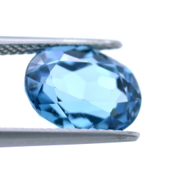 5,14 ct London Blue Topaz Oval Cut