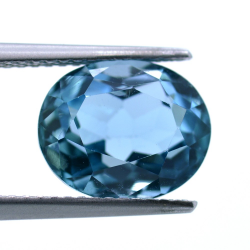 5,13 ct London Blue Topaze Taille Ovale