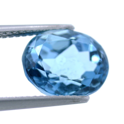 5,01 ct London Blue Topaz Oval Cut