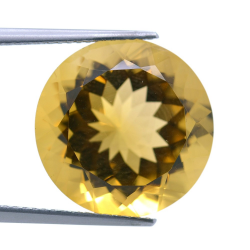 13,39 ct. Quartz Citrine Coupure Ronde