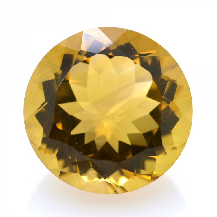 13,40 ct. Citrine Quartz Round Cut