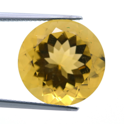 14,17 ct. Citrine Quartz Round Cut