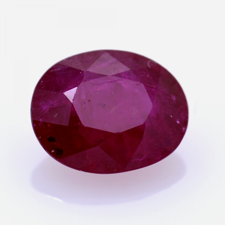 2,51 ct. RubinOval Schnitt