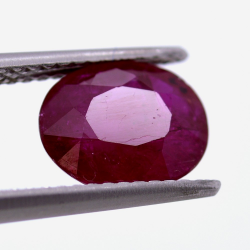 2,51 ct. Rubis Coupure Ovale