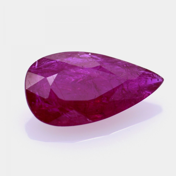 2,16 ct. Ruby Pear Cut