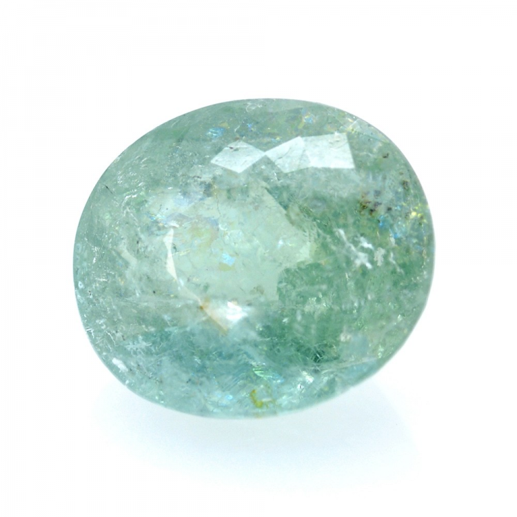 6.83ct. Paraiba Tourmaline Oval Cut 12.44x10.48mm