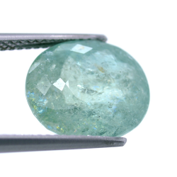 6,83 ct. Tormalina Paraiba taglio ovale 12,44x10,48 mm