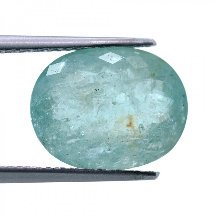 11,05 carati Tormalina Paraiba taglio ovale 14,83x14,13 mm