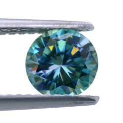 Moissanite ronde de 0,82 ct, 6,26x6,25 mm