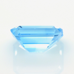 12,76 ct Topaze Bleu Taille Émeraude