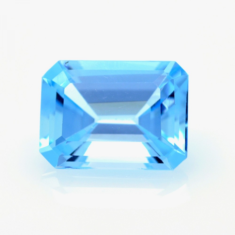 13,35 ct Topaze Bleu Taille Émeraude