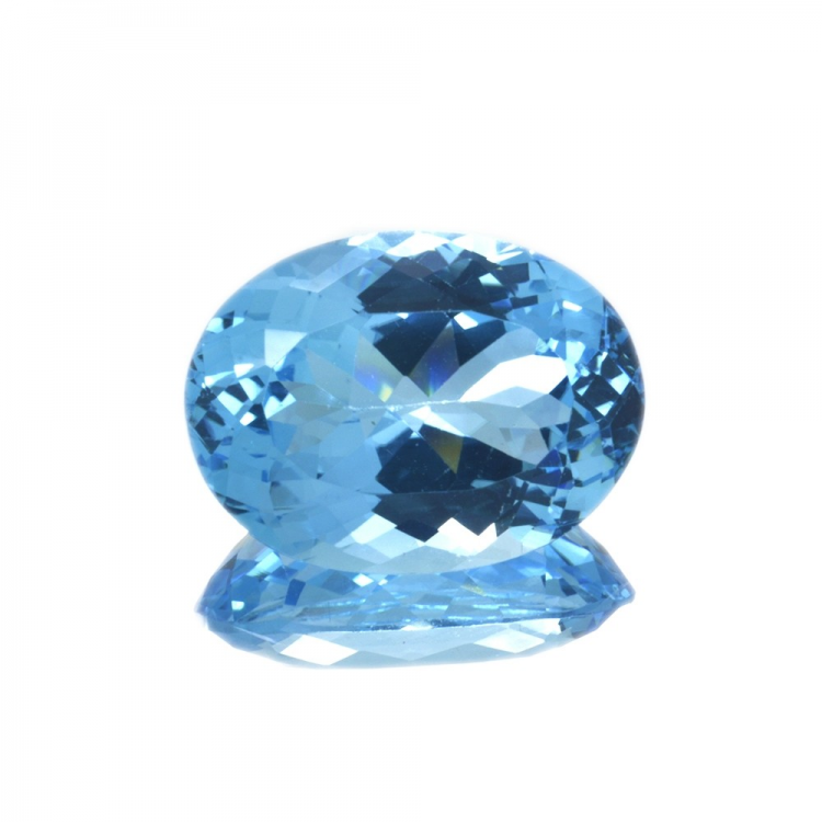 20,69 ct Blue Topaz Oval Cut