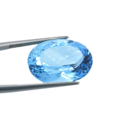 20,69 ct Blau Topas Oval Schnitt