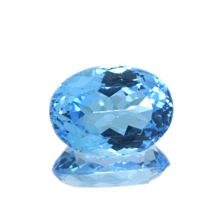 20,77 ct Blue Topaz Oval Cut