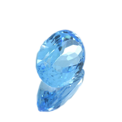 20,77 ct Blue Topaz Oval Cut