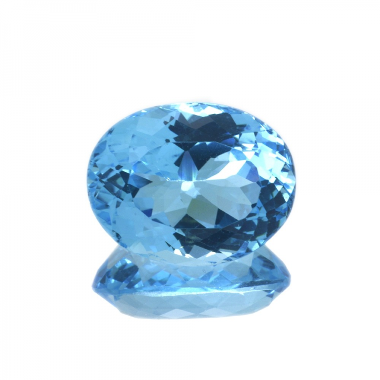 22,79 ct Blue Topaz Oval Cut