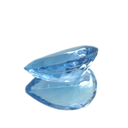 16,62 ct Topazio Blu in Facetatto Goccia