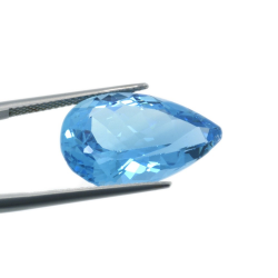 16,62 ct  Topacio Azul Talla Pera