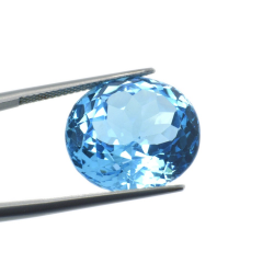 23,75 ct Blau Topas Oval Schnitt