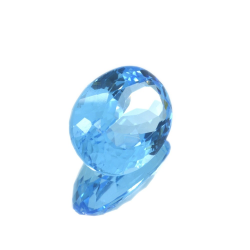 19,24 ct  Topacio Azul Talla Oval