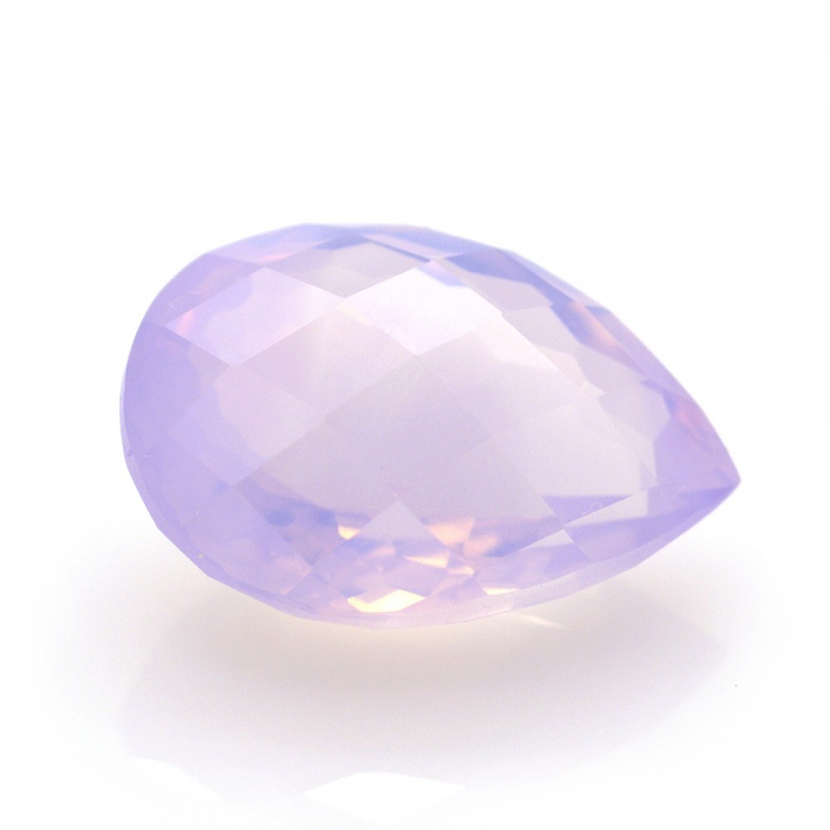 16,68 ct Ametista Lavanda in Faccettato Goccia Scachiera 20,44x14,91mm