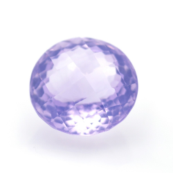 11,69 ct Ametista Lavanda in Faccettato Rotondo Scachiera 14,70x14,62mm