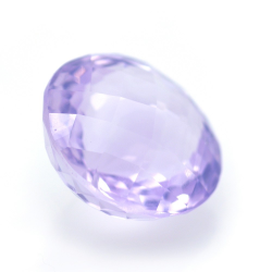 11,69 ct Ametista Lavanda in Faccettato Rotondo Scachiera 14,70x14,62mm