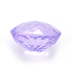 11,69 ct Ametista Lavanda in Faccettato Rotondo Scachiera 14,70x14,62mm