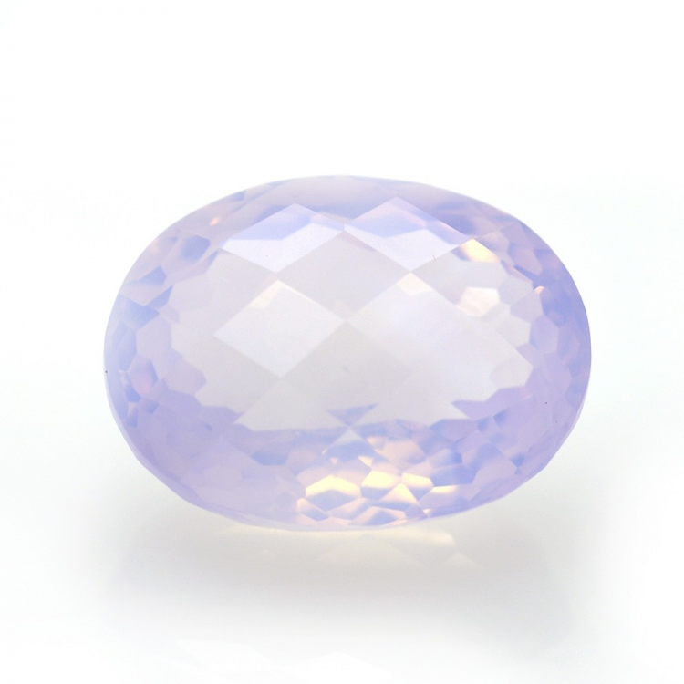 16,13ct Ametista Lavanda in Faccettato Ovale Scachiera 18,34x14,32mm