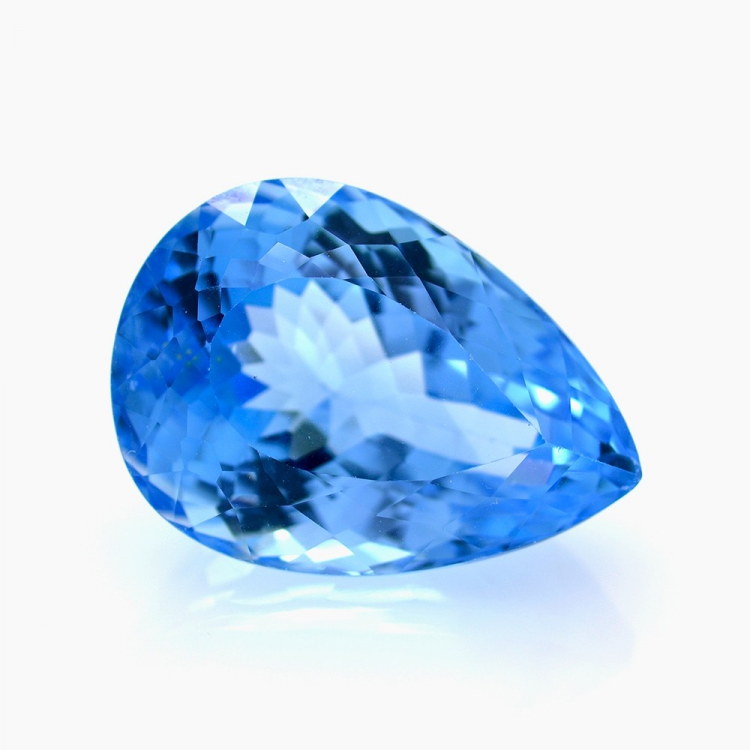 41,03 ct Schweizer Blau Topas Birne Schnitt