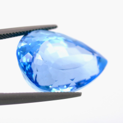 41,03 ct Topazio Blu Svizzero in Facetatto Goccia