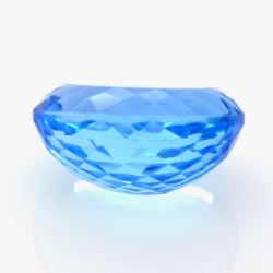 41,52 ct Topazio Blu Svizzero in Facetatto Ovale