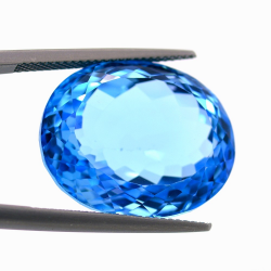 41,52 ct Schweizer Blau Topas Oval Schnitt