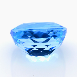 31,84 ct Schweizer Blau Topas Kissen Schnitt