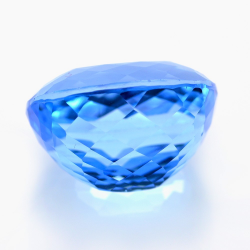 35,38 ct Schweizer Blau Topas Kissen Schnitt