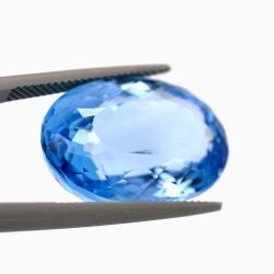 34,34 ct Swiss Blue Topaz Oval Cut