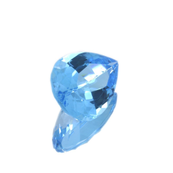 17.33 ct Topazio Blu in Facetatto Goccia