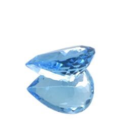 17.33 ct Blue Topaz Pear Cut