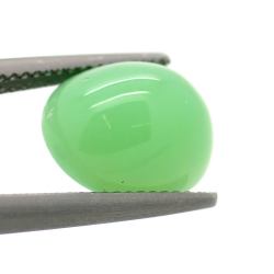 6.18 ct Chalcedony Chrysoprase Oval Cabochon Cut