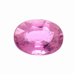 1.15ct Tourmaline Rose Taille Ovale 7.48x5.50mm