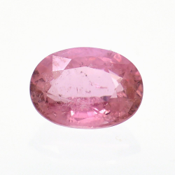 1,16 ct rosafarbener Turmalin im Ovalschliff, 7,54 x 5,67 mm