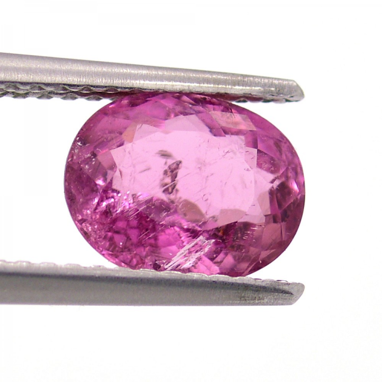 1.65 ct Tormalina Rosa in Faccettato Ovale