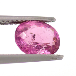 1.65 ct Tormalina Rosa in Faccettato Ovale