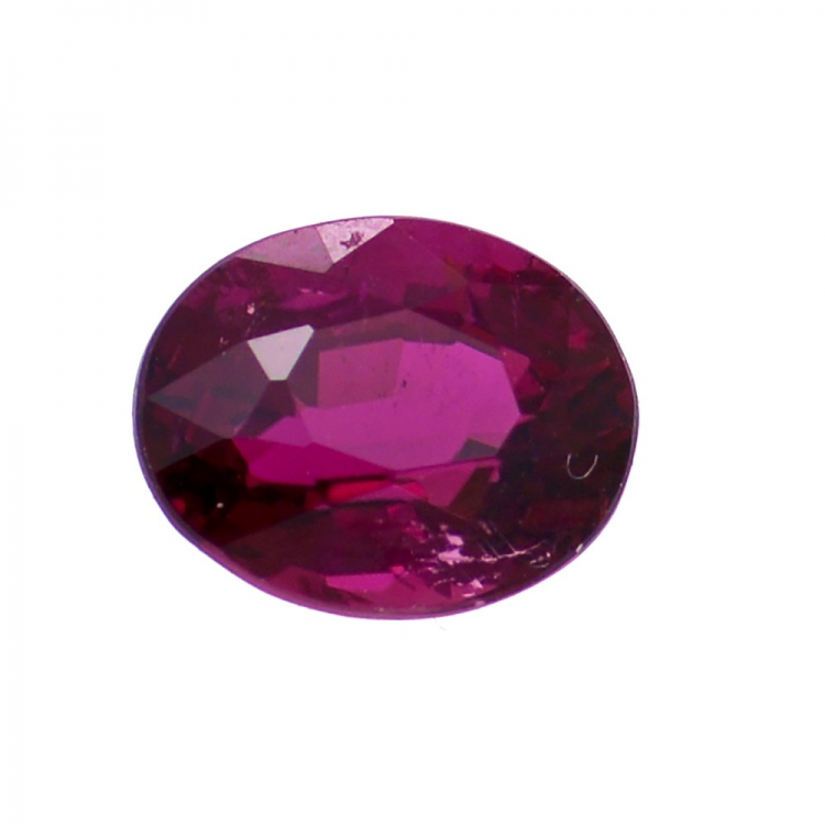 Tormalina rosa da 1,26 ct taglio ovale 6,95 x 5,67 mm