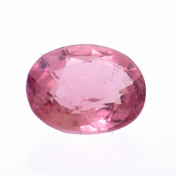 1,50 ct rosa Turmalin im Ovalschliff 7,92 x 6,44 mm